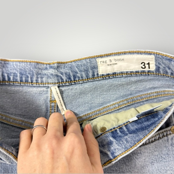 Rag & Bone Andi Ankle-Length Wide Leg Jeans Cecilia Sz 31 - Picture 10 of 16